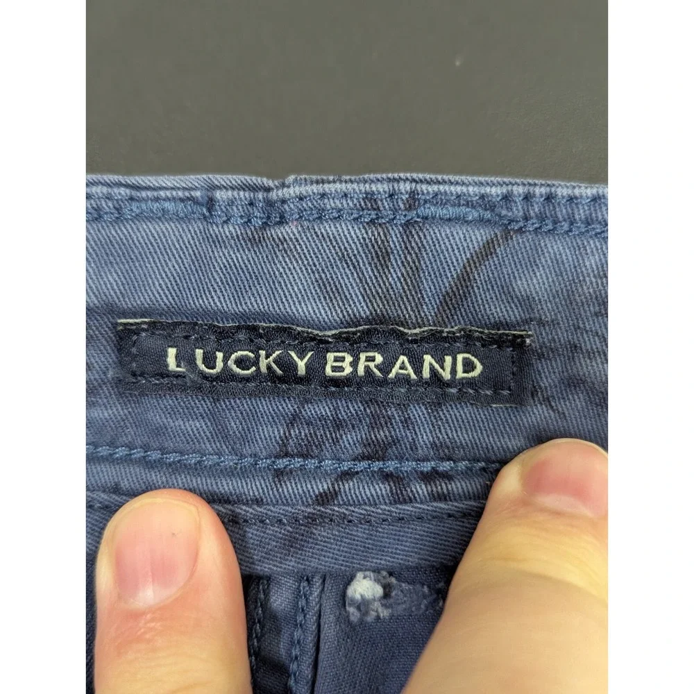 Lucky Brand Tropical Theme Chino Shorts Mens‎ 32 Blue Casual Golf Hike Outdoors